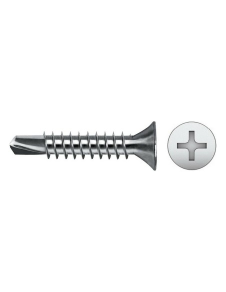 Self-tapping screw CELO 3,9 x 25 mm 250 Units Galvanised countersunk | Tienda24 Tienda24.eu