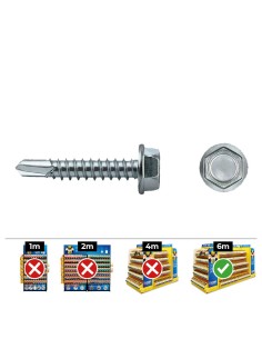 Caja de tornillos CELO 5,5 x 50 mm Tornillo para chapa de metal 250 Unidades Zincado | Tienda24 Tienda24.eu