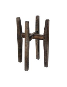 Flower Pot Stand Alexandra House Living Black Iron Tile 33 x 37 x 33 cm 3 Pieces | Tienda24 Tienda24.eu