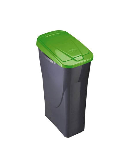 Rubbish bin Mondex Green Black/Green polypropylene Plastic 15 L | Tienda24 Tienda24.eu