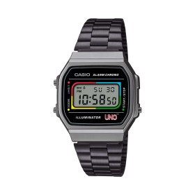 Relógio masculino Casio A168WEUC-1AER Preto Cinzento (Ø 36 mm) de Casio, Relógios com braselete - Ref: S72104522, Preço: 115,...