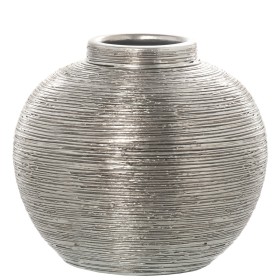 Vase Alexandra House Living Silver Ceramic 28 x 28 x 27 cm by Alexandra House Living, Vases - Ref: D1621269, Price: 48,17 €, ...