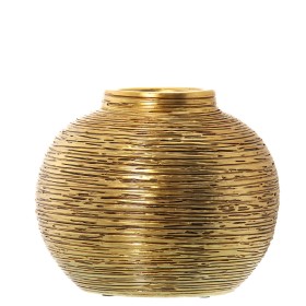 Vaso Alexandra House Living Dourado Cerâmica 25 x 26 x 23 cm de Alexandra House Living, Jarrões - Ref: D1621270, Preço: 26,03...