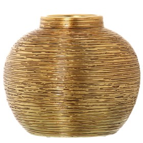 Vase Alexandra House Living Golden Ceramic 29 x 28 x 28 cm by Alexandra House Living, Vases - Ref: D1621271, Price: 47,17 €, ...