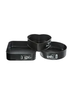 Set di Stampi Smontabili Secret de Gourmet Nero Alluminio 3 Pezzi da Secret de Gourmet, Stampi per torte e pan di spagna - Re...