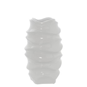 Vase Alexandra House Living White Ceramic Shiny 18 x 17 x 31 cm by Alexandra House Living, Vases - Ref: D1621304, Price: 63,5...