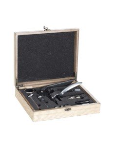 Set of Wine Accessories Andrea House cc66178 Wood Stainless steel 3 Pieces | Tienda24 Tienda24.eu