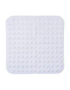 Alfombrilla Antideslizante para Ducha Cuadros Gris PVC 67,7 x 38,5 x 0,7 cm (6 Unidades) | Tienda24 Tienda24.eu