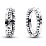 Boucles d´oreilles Femme Pandora SIGNATURE LOGO & BEADS HOOP Argent 925 de Pandora, Boucles d'oreilles - Réf : S72105682, Pri...