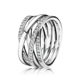 Anel feminino Pandora SPARKLING & POLISHED LINES - RING - SIZE 52 de Pandora, Anéis - Ref: S72105802, Preço: 109,58 €, Descon...