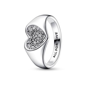 Bague Femme Pandora RADIANT HEART PAVE SIGNET - RING - SIZE 52 de Pandora, Bagues - Réf : S72105818, Prix : 74,31 €, Remise : %