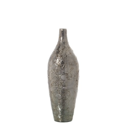 Floor vase Alexandra House Living Silver Ceramic 18 x 18 x 57 cm by Alexandra House Living, Vases - Ref: D1621373, Price: 82,...