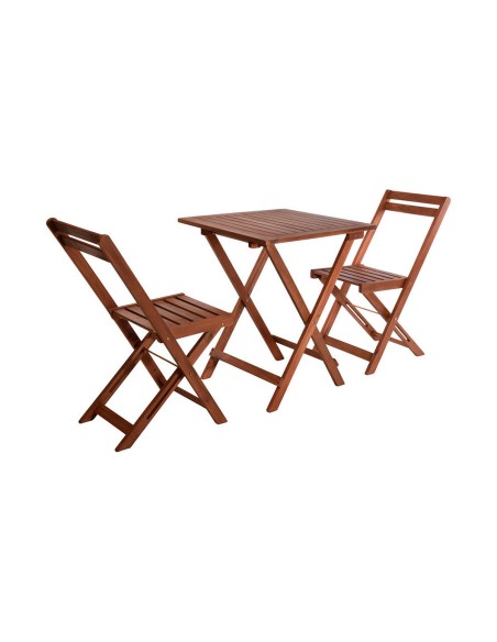 Table set with 2 chairs EDM Acacia | Tienda24 Tienda24.eu