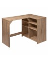 Schreibtisch 5five 6 Regale L-Form natürlich Holz 110 x 75 x 69 cm | Tienda24 Tienda24.eu