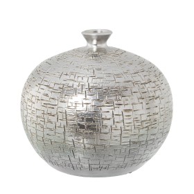 Vase Alexandra House Living Silver Ceramic 20 x 19 cm by Alexandra House Living, Vases - Ref: D1621392, Price: 22,36 €, Disco...