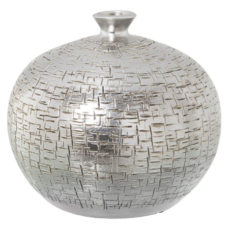 Vase Alexandra House Living Silver Ceramic 25 x 25 x 21 cm by Alexandra House Living, Vases - Ref: D1621393, Price: 48,17 €, ...