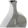 Vase Alexandra House Living White Silver Ceramic 7 x 18 x 27 cm by Alexandra House Living, Vases - Ref: D1621402, Price: 27,5...