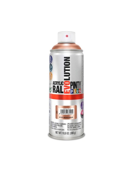 Pintura en spray Pintyplus Evolution P157 400 ml Oro Rosa | Tienda24 Tienda24.eu