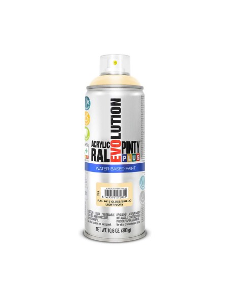 Pintura en spray Pintyplus Evolution RAL 1015 400 ml Base de agua Light Ivory | Tienda24 Tienda24.eu