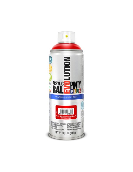 Vernice spray Pintyplus Evolution RAL 3020 400 ml Base d'acqua Traffic Red da Pintyplus, Vernice a spray - Ref: S7910631, Pre...