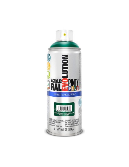 Spray paint Pintyplus Evolution RAL 6005 Water based Moss Green 400 ml | Tienda24 Tienda24.eu