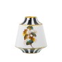 Vaso Alexandra House Living Branco Preto Cerâmica Bloemen 20 x 20 x 22 cm de Alexandra House Living, Jarrões - Ref: D1621414,...