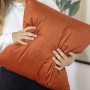 Housse de coussin HappyFriday HF Living Velvet Orange 45 x 45 cm de HappyFriday, Housses de coussin - Réf : D1608917, Prix : ...