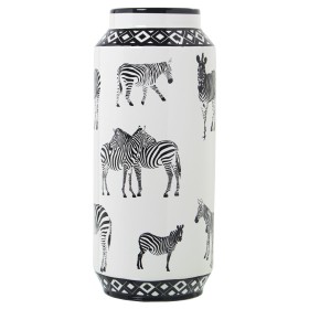 Vase Alexandra House Living White Ceramic Zebra 18 x 18 x 36 cm by Alexandra House Living, Vases - Ref: D1621424, Price: 87,1...