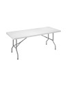 Mesa Plegable EDM Blanco | Tienda24 Tienda24.eu