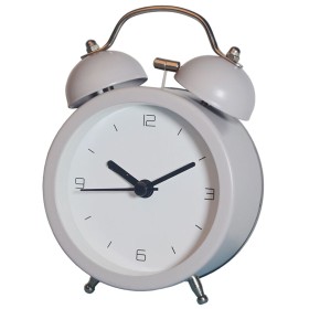 Reloj-Despertador Analógico Romimex Gris Metal 9 x 12 x 5 cm de Romimex, Despertadores - Ref: D1616460, Precio: 16,38 €, Desc...