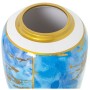 Vase Alexandra House Living Blau Weiß Gold aus Keramik 18 x 18 x 23 cm von Alexandra House Living, Vasen - Ref: D1621427, Pre...