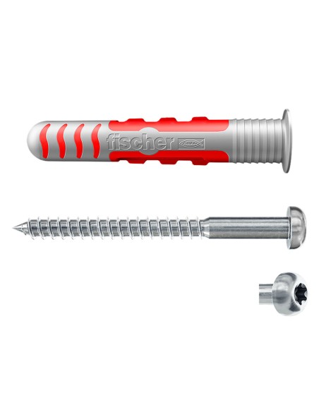 Wall plugs and screws Fischer DuoSeal 557728 S A2 Waterproofs Ø 8 x 48 mm | Tienda24 Tienda24.eu