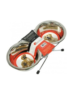 Dog Feeder Hunter Silicone Stainless steel 1,05 L | Tienda24 Tienda24.eu