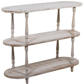 Console Alexandra House Living Blanc Bois 120 x 93 x 40 cm de Alexandra House Living, Tables - Réf : D1624313, Prix : 224,59 ...