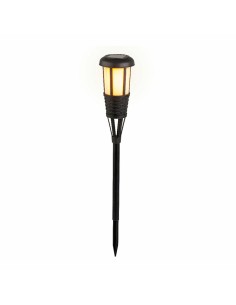 Antorcha de Jardín Lumineo Solar Negro Aluminio 10 x 47 cm | Tienda24 Tienda24.eu