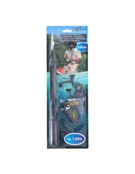 Canna da pesca Accessori Telescopicamente Fibra di Vetro 1,6 m (10 Pezzi) da BigBuy Outdoor, Canne da Casting - Ref: S7911217...