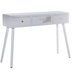 Console Alexandra House Living White Golden Wood 107 x 78 x 30 cm by Alexandra House Living, Tables - Ref: D1624383, Price: 2...