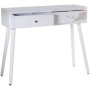 Console Alexandra House Living Bianco Dorato Legno 90 x 78 x 30 cm di Alexandra House Living, Tavoli - Rif: D1624384, Prezzo:...