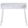 Console Alexandra House Living Bianco Dorato Legno 90 x 78 x 30 cm di Alexandra House Living, Tavoli - Rif: D1624384, Prezzo:...