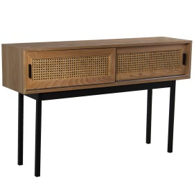 Console Alexandra House Living Marron Noir Bois osier 120 x 75 x 30 cm de Alexandra House Living, Tables - Réf : D1624386, Pr...