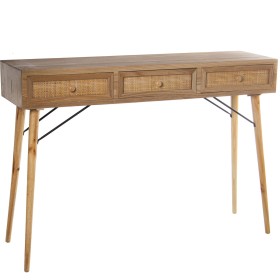 Console Alexandra House Living Brown Wood wicker 115 x 81 x 30 cm by Alexandra House Living, Tables - Ref: D1624390, Price: 3...