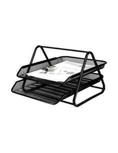 Vassoio portadocumenti Q-Connect gxa100 Nero Metallo Plastica 30 x 35 x 18,5 cm da Q-Connect, Classificatori di file e archiv...