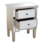 Mesa de Cabeceira Alexandra House Living Champagne Madeira Espelho 49 x 62 x 33 cm de Alexandra House Living, Mesinhas de cab...