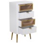 Cassettiera Alexandra House Living Bianco Marrone Dorato Legno 45 x 88 x 30 cm di Alexandra House Living, Comò e cassettiere ...