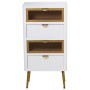 Cassettiera Alexandra House Living Bianco Marrone Dorato Legno 45 x 88 x 30 cm di Alexandra House Living, Comò e cassettiere ...