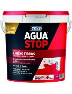 Impermeabilizante Ceys Aguastop Rojo Caucho 5 kg de Ceys, Impermeabilizantes - Ref: S7911544, Precio: 31,24 €, Descuento: %