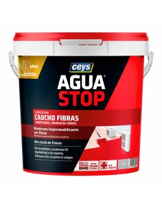 Impermeabilizante Ceys Aguastop Gris Caucho 5 kg de Ceys, Impermeabilizantes - Ref: S7911545, Precio: 31,52 €, Descuento: %