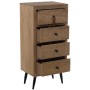 Schubladenschrank Alexandra House Living Braun Holz 40 x 86 x 30 cm von Alexandra House Living, Kommoden & Sideboards - Ref: ...