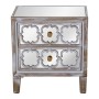 Table de Nuit Alexandra House Living Transparent Doré Bois Miroir 55 x 60 x 35 cm de Alexandra House Living, Tables de chevet...