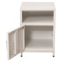 Mesa de Cabeceira Alexandra House Living Branco Metal 35 x 51 x 35 cm de Alexandra House Living, Mesinhas de cabeceira - Ref:...